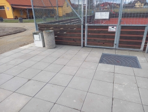 Nový vstup na víceúčelové hřiště