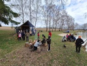 Závěrečná etapa na koupališti (rybníku Novém)